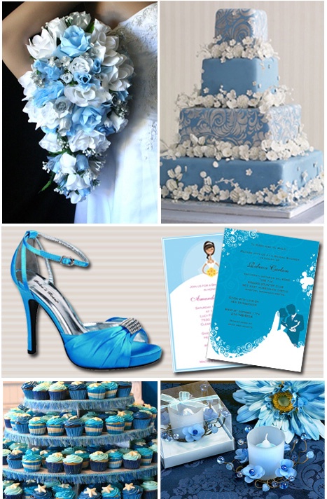 Свадьба в голубом цвете