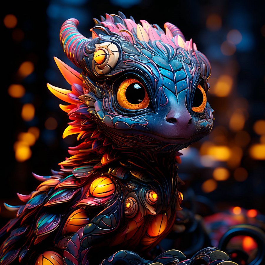 разноцветный дракон